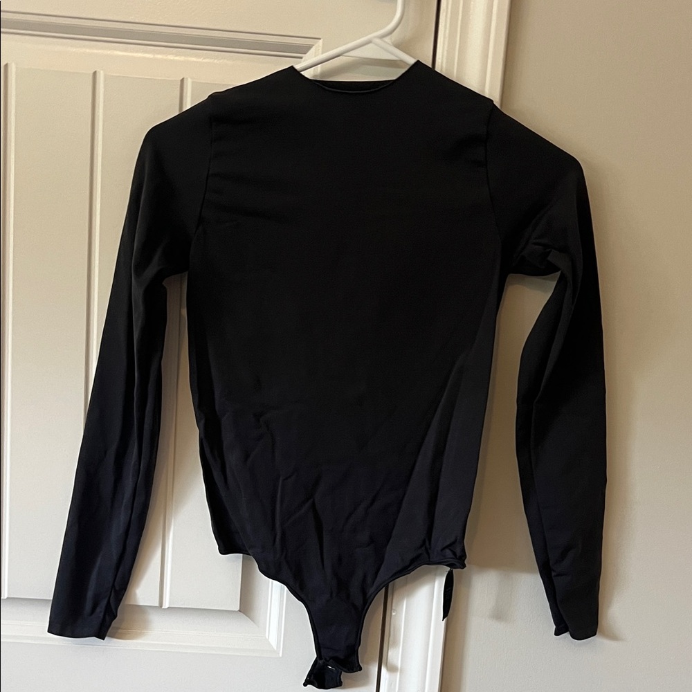 SKIMS Classic Black Long Sleeve Bodysuit